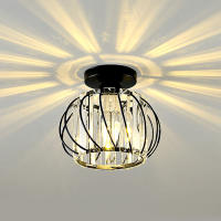 Luz De Cristal LED Para Pasillo Luz De Techo Moderna Y Creativa Entrada De Porche Balcón Nordic Instalación En Superficie - details 5