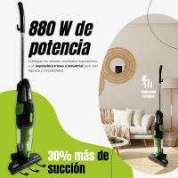 Aspirador Escoba y de Mano con Cable Profesional (2 en 1) sin Bolsa AirVac  Aspiradora sin Bolsa Potente 880 W con Tecnología Ciclónica  Aspiradora Vertical Eléctrica con Filtro HEPA.  De XSQUO Useful Tech. - details 1