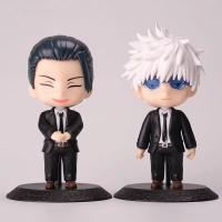 Figuras De Acción Anime Jujutsu Kaisen 10pcs PVC Geto Suguru Satoru Gojo Juguetes Ornamentos De Muñecos Para Niños - details 1