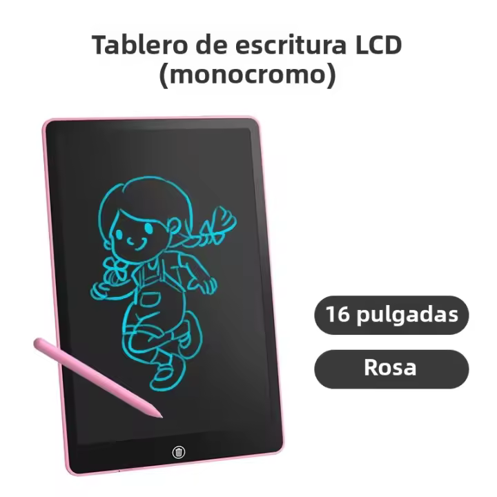 Tablet De Escritura LCD Para Niños Tablero De Dibujo Portátil Bloque De Bocetos Juguetes Graffiti Escribano Mágico Para Edades 3-12+ - 1