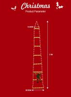 Lámpara LED De Santa Claus Para Decoración De Navidad Cuerda De Subida De Luces USB Con 8 Modos Luz De Exterior Para El Hogar Y Año Nuevo Adornos De Navidad - details 6