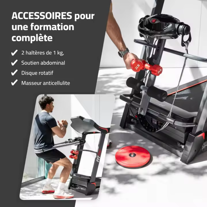 FITFIU Fitness MC-500 - Cinta de Correr Plegable con Inclinación Automática, Pulsómetro, Bluetooth, Speakers y Conexión APP (Kinomap, Spax, Zwift), Treadmill con Ventilador, para el Hogar/ Oficina - 1