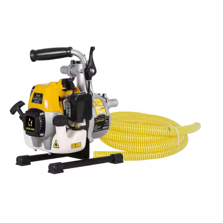 Garland Motobomba Geiser 281 G-V117 - Potente Motor de 2 Tiempos para Aspiración E Impulsión de Agua - 1