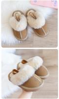 Alpargatas De Algodón Para Niños Y Niñas Con Piel De Peluche Antideslizantes Cómodas Y Calientes Para Uso Doméstico Talla True Fit - details 9