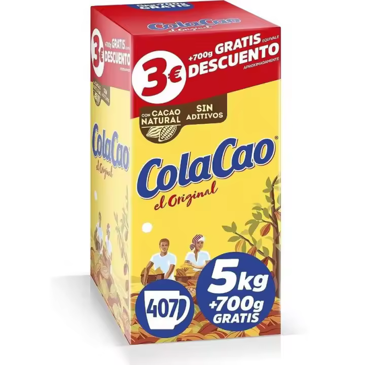 Cola Cao Cacao Soluble Estuche 5 Kg + 700 G - 1