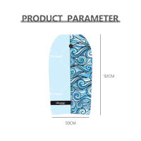 Tabla de surf impresa, tabla de surf flotante para playa, surf, natación, diversión acuática en verano, 92 x 50 x 31 centímetros - details 1
