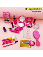 Kit De Maquillaje Pretend Para Niñas Con Bolso De Cosméticos Juego De Teléfono Móvil Set De Belleza Para Uñas Y Labiales Para Juego De Rol - details 1