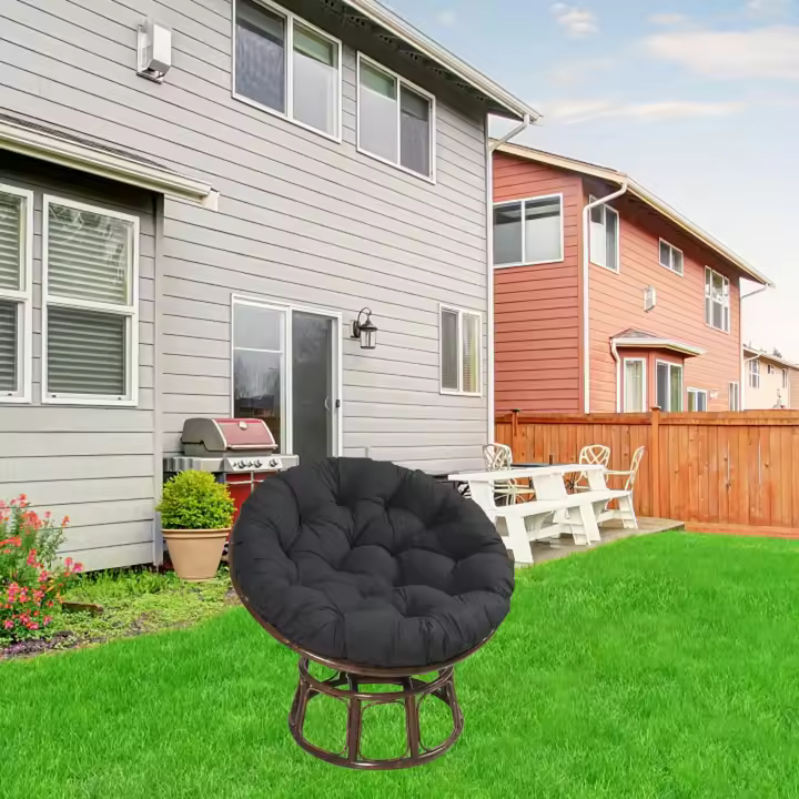 Cojín De Silla Colgante Redondo Multifuncional Estilo Moderno Para Jardín Y Oficina Silla De Pato Almohadilla De Asiento Para Silla De Huevo Manta De Silla De Jardín - 1