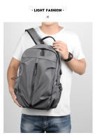 Mochila Casual Para Hombres Viaje Tendencia Estudiante De Colegio Moda Coreana Versión Mochila Escolar Impermeable Con Cierre De Cremallera - details 2