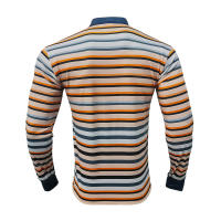 Camiseta de manga larga Henry holgada informal con cuello redondo y rayas coloridas para hombre, estilo americano, otoño e invierno, nueva - details 22