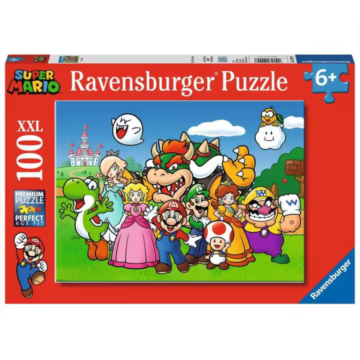 RAVENSBURGER PUZLE SUPER MARIO KIDS 100 PIEZAS XXL, 12992, TIENDA CON LICENCIA OFICIAL - 1