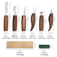 Cuchillo De Grabado De Madera Profesional Herramienta De Tallado Para Bricolaje Set De Herramientas Para Carpintería De Nogal - details 24