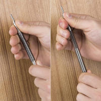 Juego De Herramientas Para Carpintero Y Madera Punzón De Uñas Con Resorte Doble Cabeza Remover De Pines De Puerta Herramienta Portátil De Carbono Alto - details 3