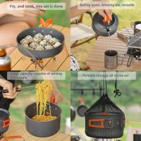 Juego De Cocina Para Camping LISM Para 2-3 Personas Sello Antigoteado Con Vaso De Té Aluminio Plegable Para Picnic Al Aire Libre - details 8