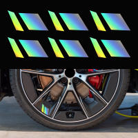 Pegatinas Para Interior De Coche 6 Piezas Reflectantes En Vinilo Para Ruedas Y Ejes Decoración De Rayas De Carreras Tamaño Del Eje De La Rueda - details 7