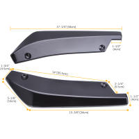 Difusor De Parachoques Trasero Para Subaru Impreza WRX STI Protector De Alas Lateral De Parachoques Con Borde De Difusor Universal - details 2