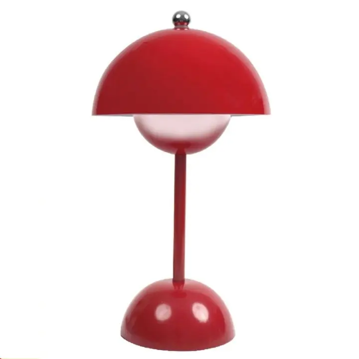 Lámpara de Mesa Inalámbrica Decorativa Retro - Luz Regulable 3 Modos (3000K-6500K), 120 Lumen, Portátil y Recargable - 1