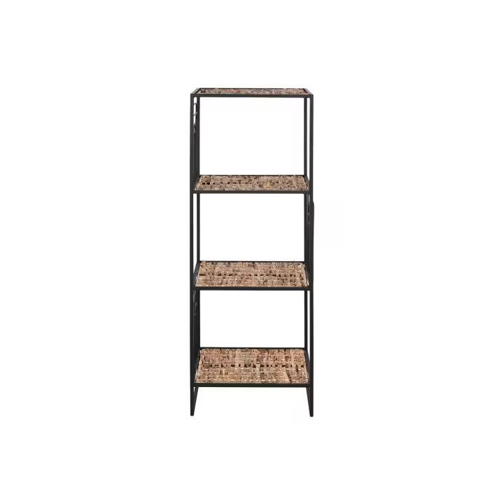 Estanteria metal fibra 35x35x98 negro El mejor complemento para tu hogar. - 1