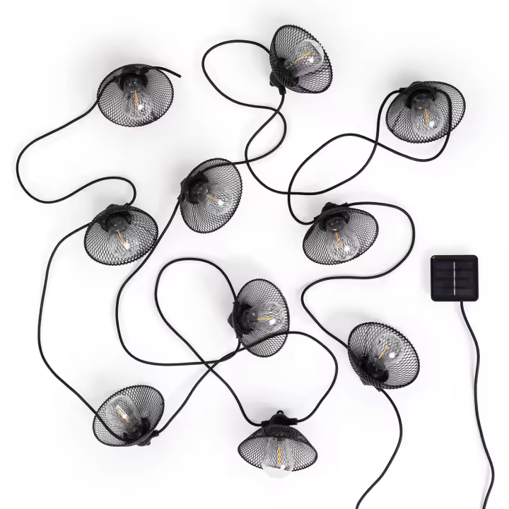 Ledkia Guirnalda Solar Exterior LED de Bombillas Kodos 6.5m 3000K Blanco Cálido - 1