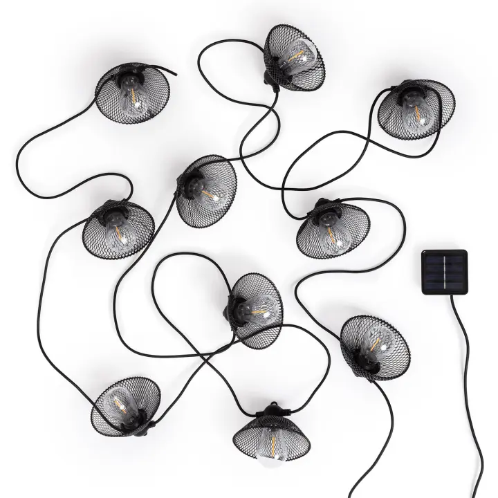 Ledkia Guirnalda Solar Exterior LED de Bombillas Kodos 6.5m 3000K Blanco Cálido - 1