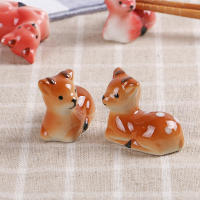 Porta Palillos De Cerámica Con Diseño De Ciervo Sika Adorable Para Uso Diario Y Decoración De La Mesa Regalo Práctico Y Estético - details 1