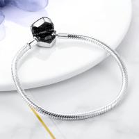 Pulsera De Acero Inoxidable Platinado 2024 Para Mujer Con Cadena De Serpiente Y Encantos Originales Joyería DIY Clásica Para Fiestas Y Compromisos - details 1