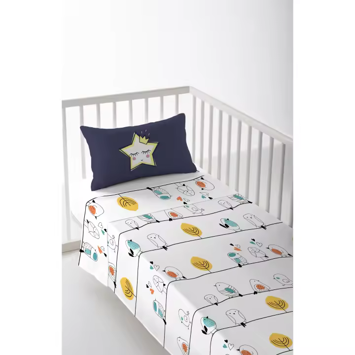 JUEGO DE SÁBANACUNA/MAXICUNAINFANTIL BEBE 100% ALGODÓN ANASTASIA B COOL KIDS FABRICADO EN ESPAÑA - 1