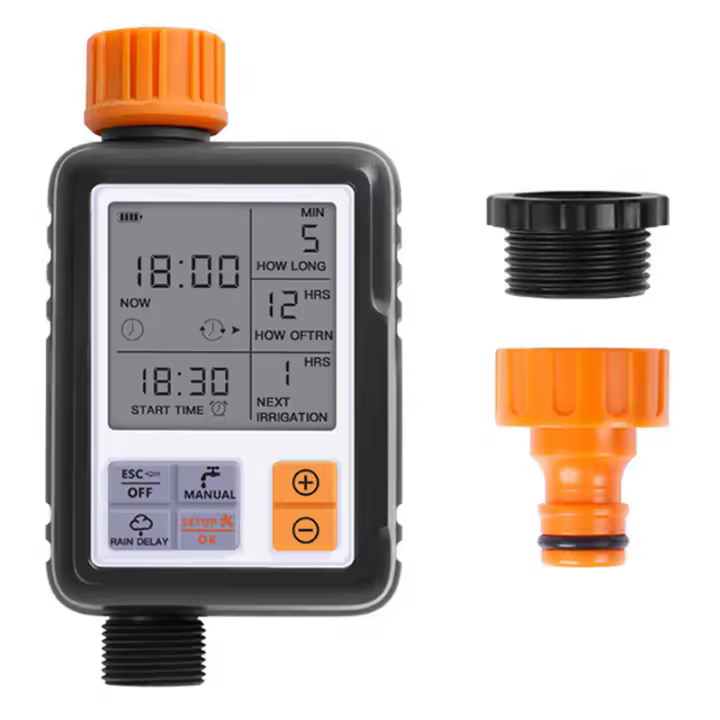 Programador de Riego Automatic Temporizador de Agua Riego Mangueras Controlador Digital Programable para Rociador de Jardín Sistema de Irrigación con Temporizador - 1
