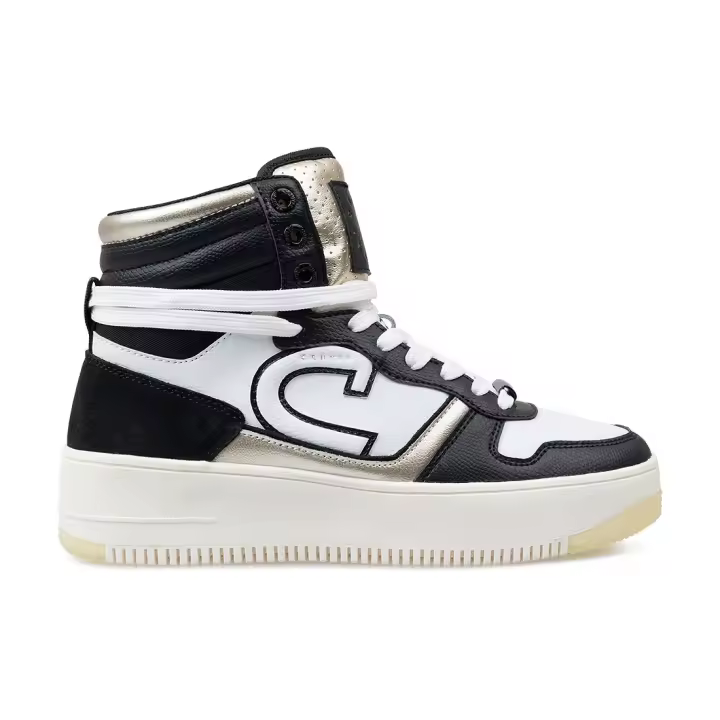 Cruyff Zapatillas Deportivas Mujer Modelo Campo High Lux CC243920-960  Black/White/Gold. - 1