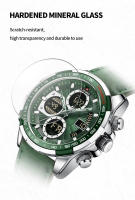 Reloj De Pulsera Deportivo Para Hombre NAVIFORCE Original Multifuncional Cuarzo Correa De Cuero Genuino Resistente Al Agua 3ATM Moda Reloj De Pulsera - details 11