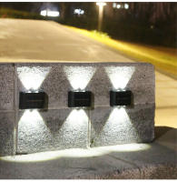 Lámpara De Pared Solar 4/6/8/10 LEDs Impermeable Para Exteriores Iluminação En Dirección Vertical Y Horizontal Decoración Para Jardín Casa Y Porche - details 8