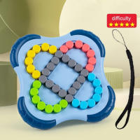 Cubo De Dedos Mágico Giratorio Para Niños Y Adultos Juguete Educativo De Relievo Estresante Juego De Rompecabezas De Cuentas Para Aprendizaje - details 6
