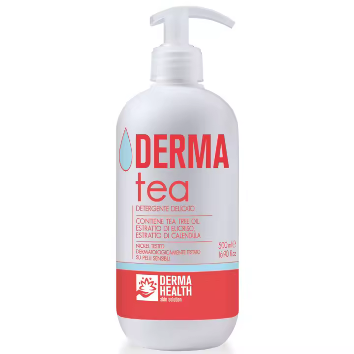 DERMA HEALTH - Derma TEA Limpieza PARA LA hesiene de todo el cuerpo y Íntima para adultos, Ancianos, incontinentes y discapacitados. Contiene aceite de árbol de té, extracto de helichrysum y caléndula - 1