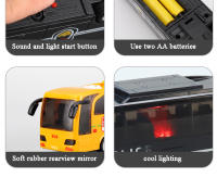 Juguete De Coche De Policia Para Niños Con Luz Y Música Vehículo De Simulación Inercia Autobús Escolar Regalo De Año Nuevo Para Niños Boys - details 4