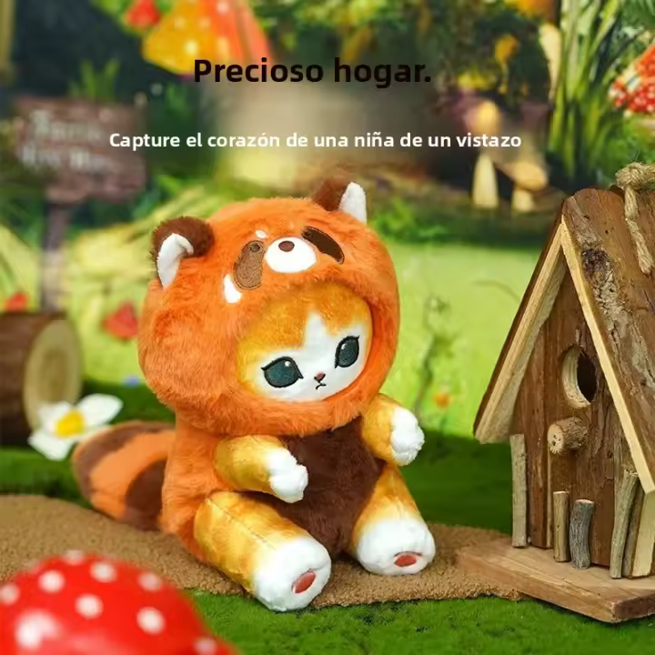 Muñeco De Peluche Grande De Juguete De Mofusand Serie De Animales Con Cola Larga Gato Delfín Juguete Suave De Algodón PP Para Niños - 1