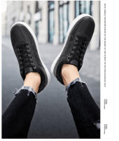 Zapatos De Correr Casuales Para Hombre En Cuero Blanco Transpirables Y Cómodos Talla 36-47 Moda Al Aire Libre Pareja Calzado - details 2