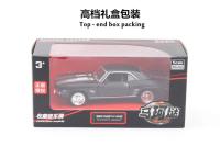 Modelo De Coche De Metal Chevelle SS Camaro 1969 En Escala 1:36 Color Mate Negro Para Coleccionistas Y Juguetes A318 - details 14