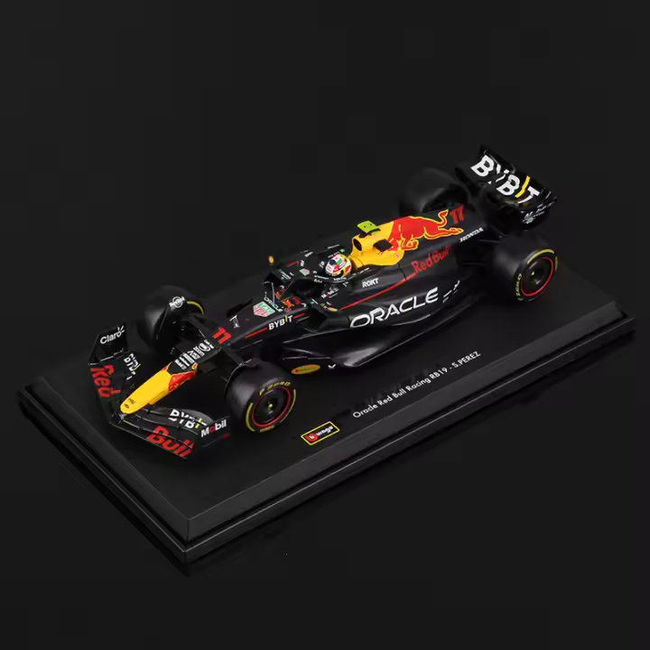 Bburago 1:18 Gran Tamaño Modelo F1 RB19 Red Bull Carrera De Fórmula Aluminio Juguete Especial Capa Miami Grand Prix De Las Vegas 2023 - 1