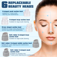 Set De Limpieza Facial Eléctrica Para Quitar Puntos Negros Y Acné Con Aspiradora De Vació Y Agujas Para Puntos Negros Herramientas De Limpieza Para Piel Saludable - details 4