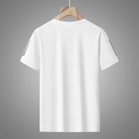 Camiseta De Hombre De Seda De Hielo Alta Calidad Transpirable Para Verano Con Mangas Cortas Absorbedora De Sudor Rápida Secado Ideal Para Running - details 12