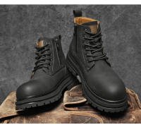 Botas De Moto Para Hombre Alta Corte Invierno Con Cierre De Cremallera Lateral Botas De Lluvia Calientes De Exterior Talla 46 - details 26