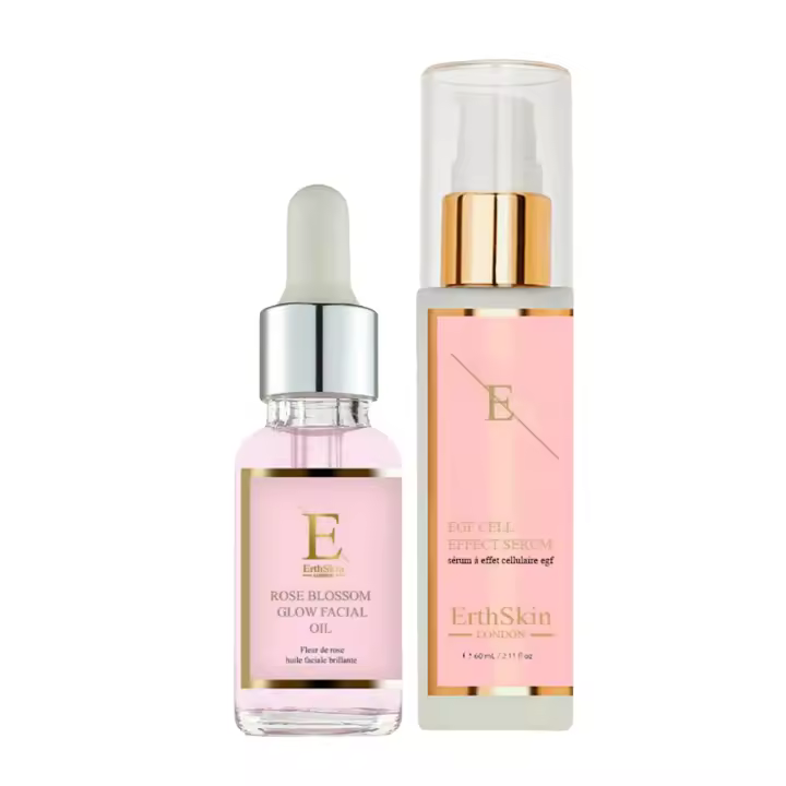 ErthSkin London SERUM EGF CELL EFFECT 60ML + Aceite Facial Iluminador Rose Blossom 30ml - 1