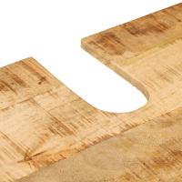 vidaXL Conjunto de muebles de baño 2 pzas madera maciza mango y hierro - details 6