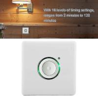 2024 Nuevo temporizador de pared-Ac110-250v al Aire Libre LED tactil retardo temporizador interruptor with 16 niveles ajustes de retardo y temporizador de Cuenta atrás digital interrupción functio - details 2