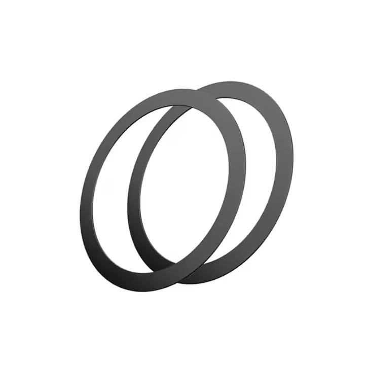Anillos Adhesivos de Hierro para Móviles Negro - Pack 2Pcs - Accetel: Compatibilidad Magnética para Tu Dispositivo - 1
