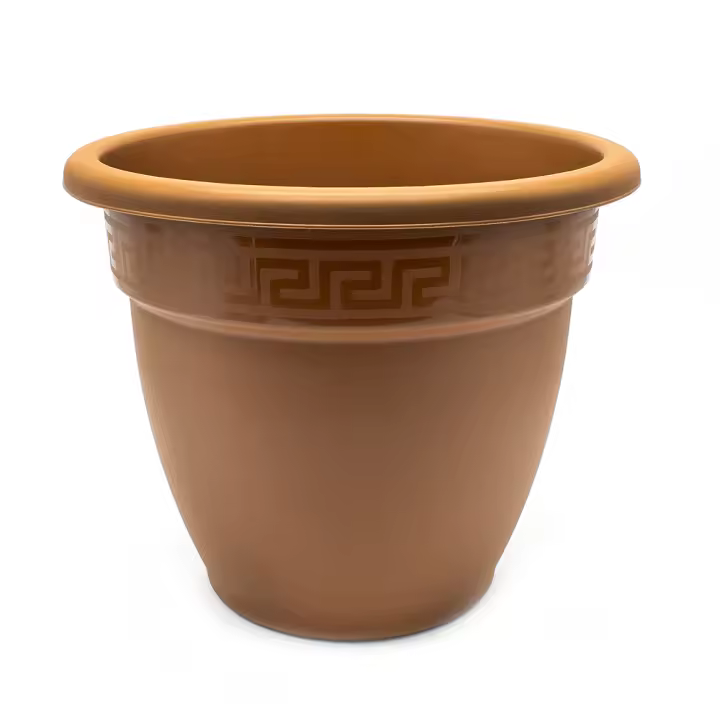CABLEPELADO Macetero rendondo de plastico 60 cm (Marrón) - 1