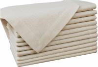 6 Piezas De Toallas De Comedor De Lino Y Algodón Flax Natural Con Esquinas Mitrales Para Boda Toallas De Comedor De Tela Natural - details 0