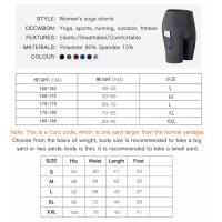 Pantalones cortos de Yoga para mujer, pantalones cortos de entrenamiento de cintura alta para gimnasio, Fitness, Yoga, levantamiento de glúteos, mallas de yoga para correr, pantalones cortos de ciclismo - details 2