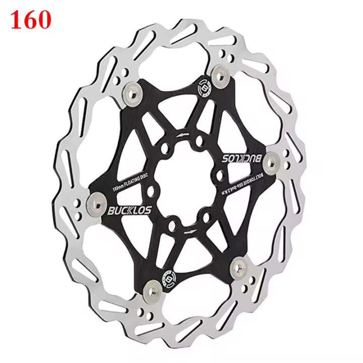 2PC BUCKLOS Freno De Disco Para Bicicleta 160/180/203 Rotor Flotante De Acero Inoxidable Para Mountain Bike Pieza De Rotor De Mtb - 1