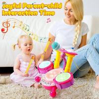 Set De Batería Para Niños Juguetes Educativos De Música Con Microfono Para Niñas Actividades De Aprendizaje Regalos Para Niños De 3 a 12 Años - details 4
